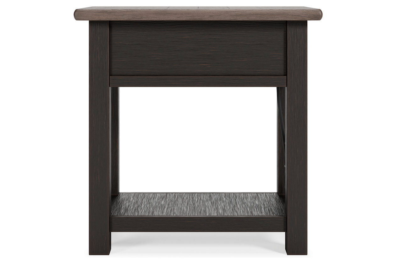 Tyler Creek Two-tone Chairside End Table - T736-107 - Bien Home Furniture & Electronics