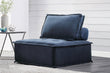 Ulrich Blue Modular Chair with Removable Bolster - 9545BU-1 - Bien Home Furniture & Electronics