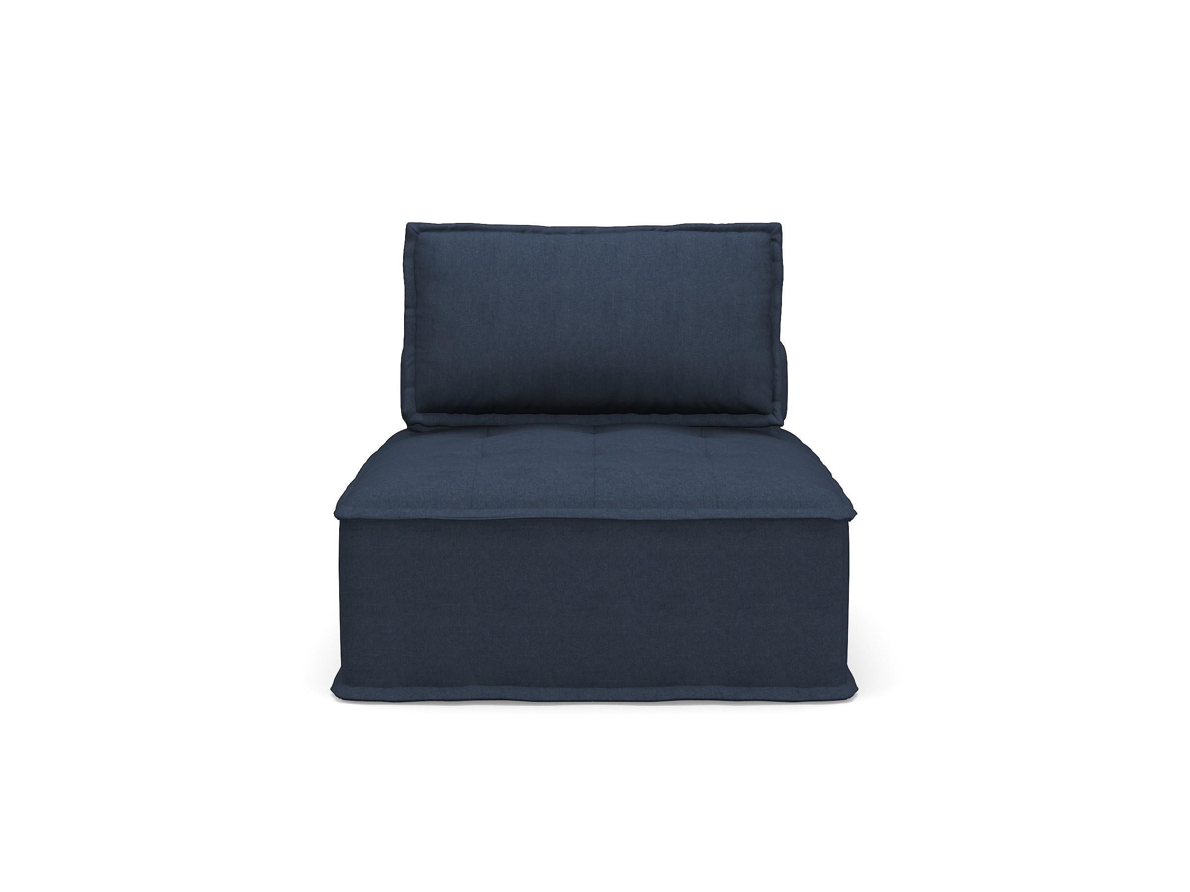 Ulrich Blue Modular Chair with Removable Bolster - 9545BU-1 - Bien Home Furniture & Electronics