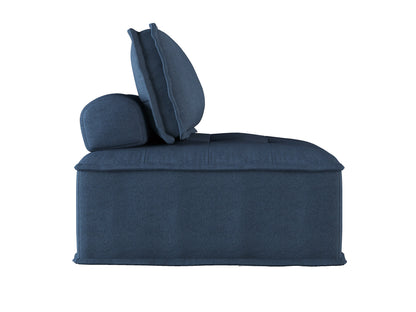 Ulrich Blue Modular Chair with Removable Bolster - 9545BU-1 - Bien Home Furniture &amp; Electronics