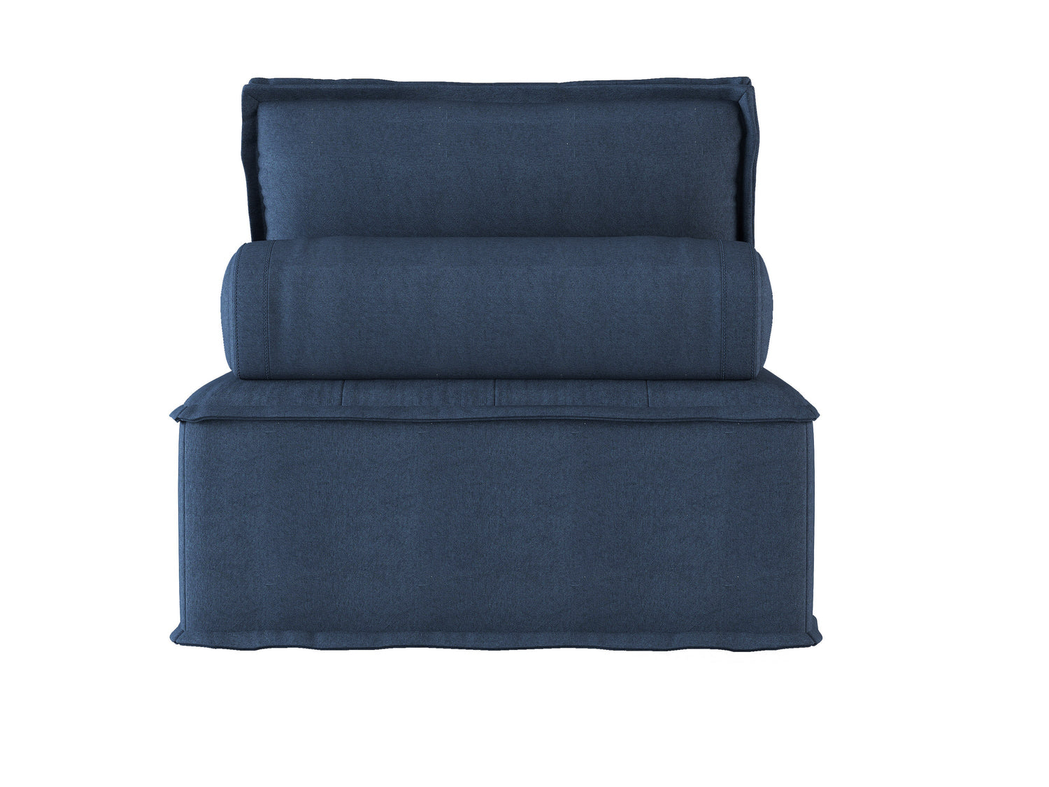 Ulrich Blue Modular Chair with Removable Bolster - 9545BU-1 - Bien Home Furniture &amp; Electronics