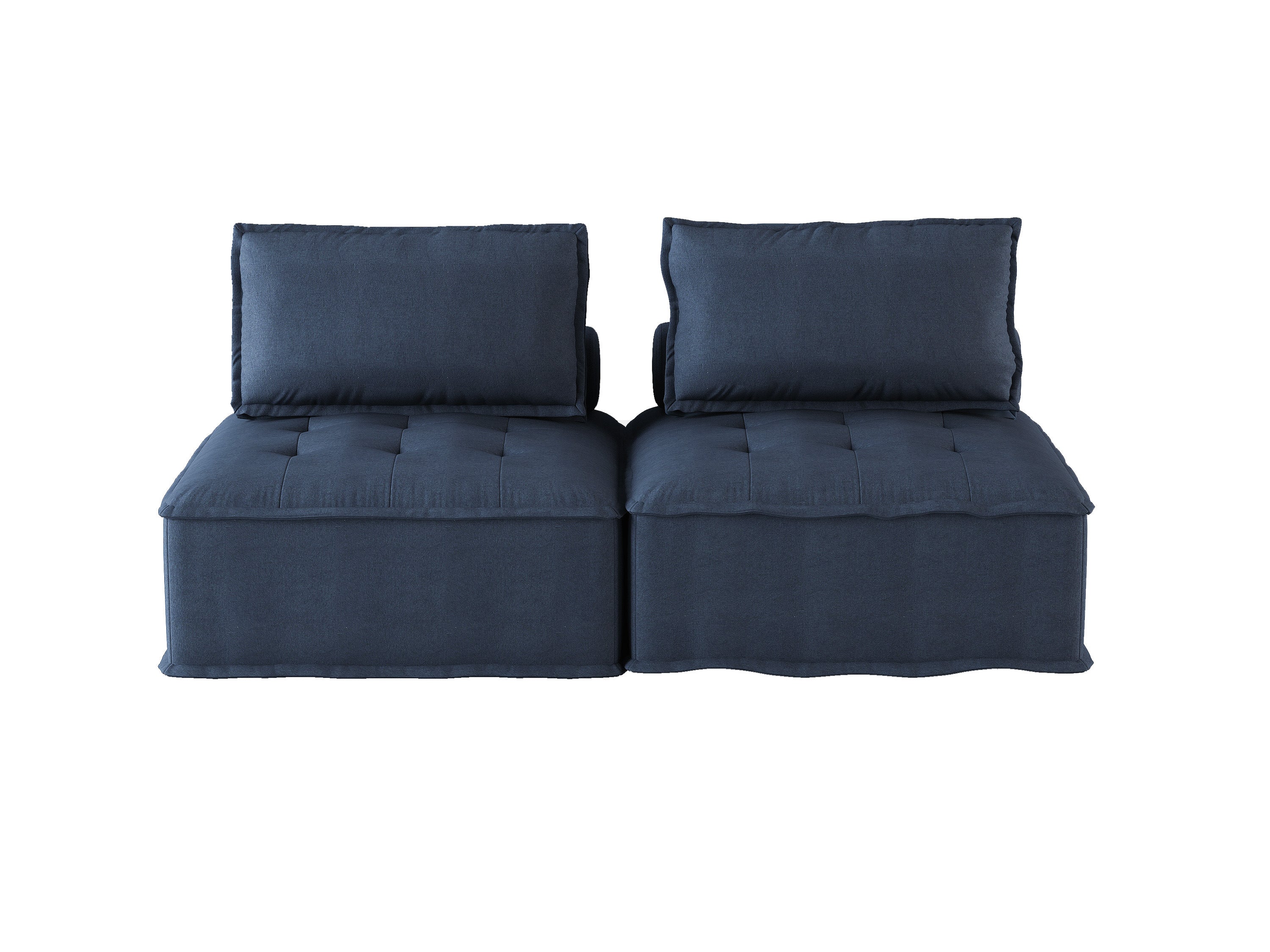 Ulrich Blue Modular Loveseat - 9545BU-2* - Bien Home Furniture &amp; Electronics