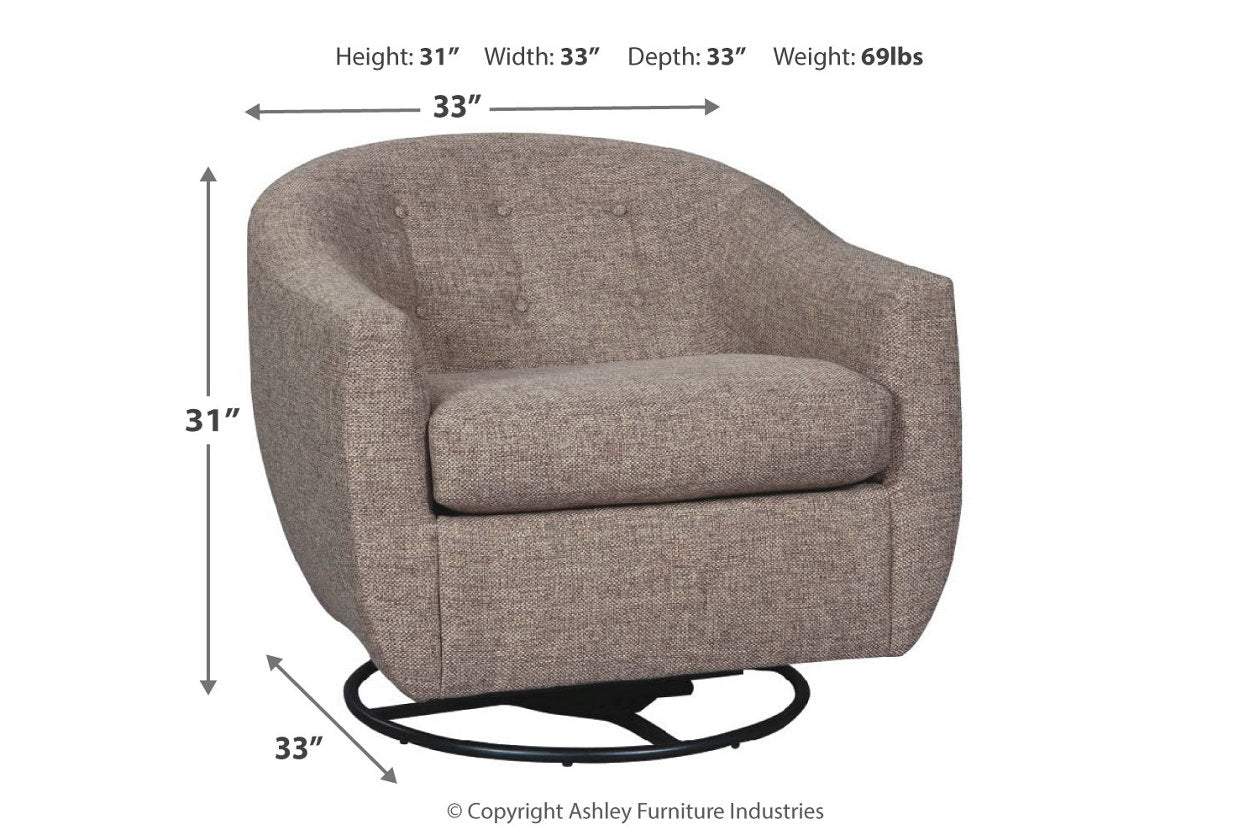 Upshur Taupe Accent Chair - A3000003 - Bien Home Furniture & Electronics