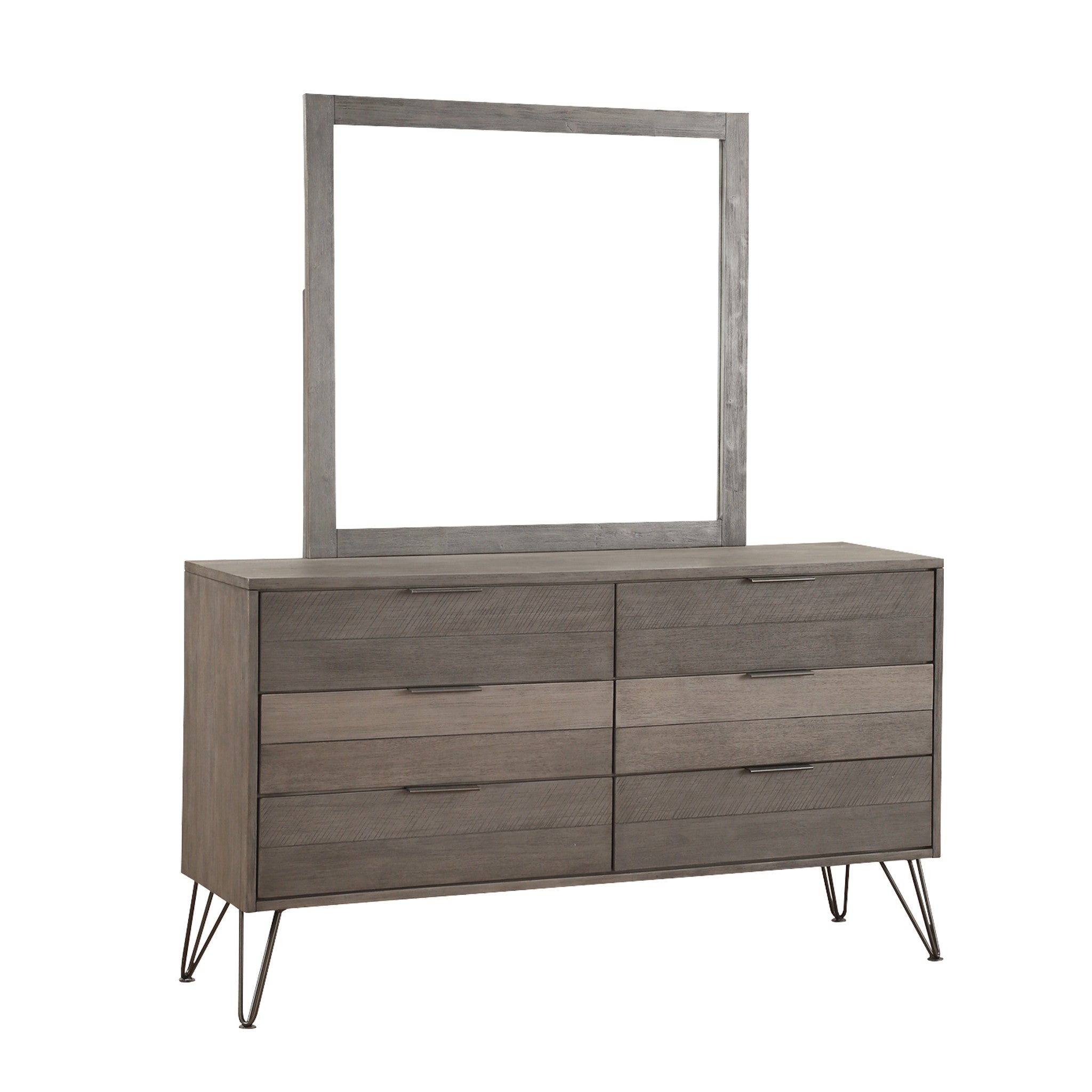 Urbanite Gray Mirror (Mirror Only) - 1604-6 - Bien Home Furniture & Electronics