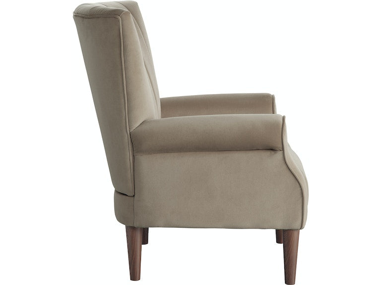 Urielle Brown Gray Velvet Accent Chair - 1047BR-1 - Bien Home Furniture & Electronics
