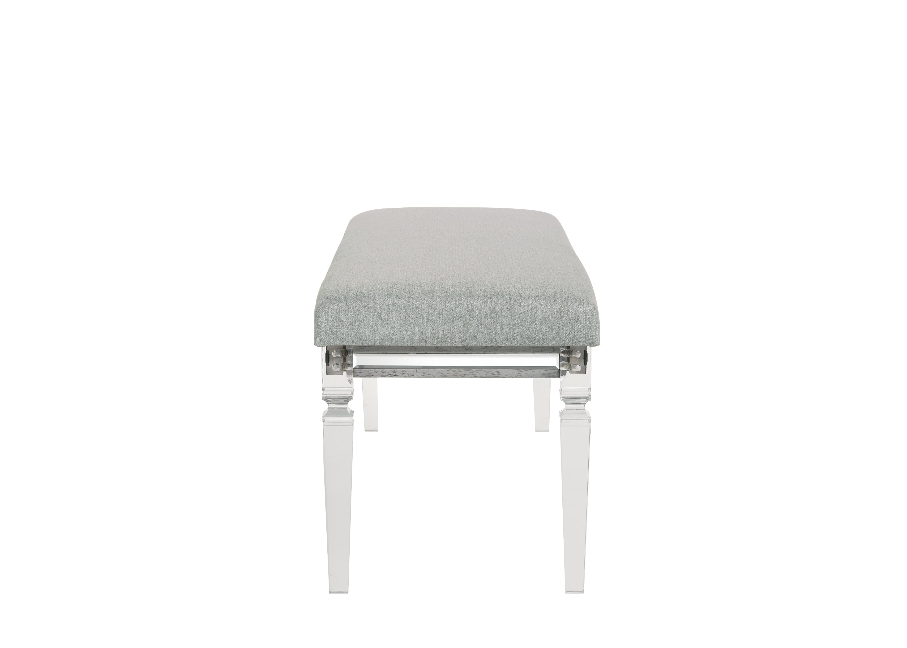 Vail Gray LED Upholstered Panel Bedroom Set - SET | B7200-K-HB | B7200-K-FB | B7200-KQ-RAIL | B7200-1 | B7200-11 | B7200-2 | B7200-4 - Bien Home Furniture & Electronics