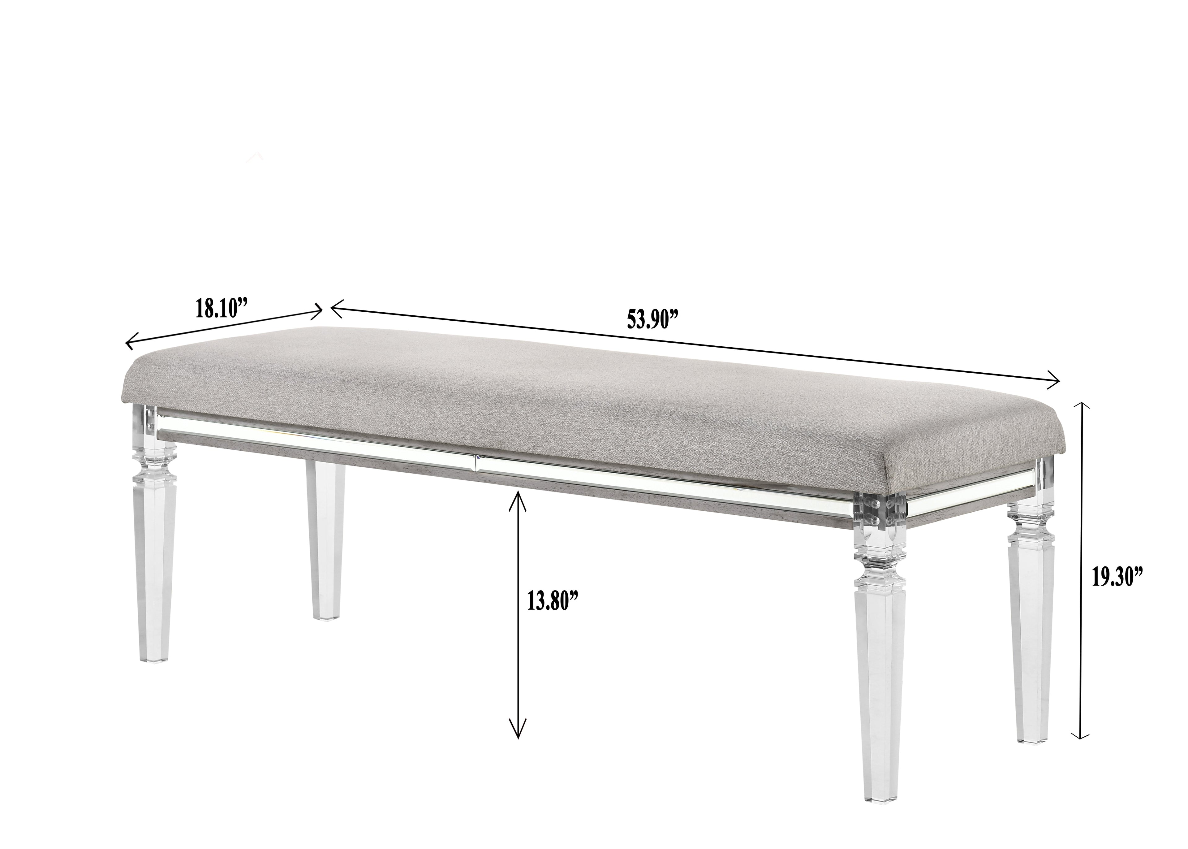 Vail Gray LED Upholstered Panel Bedroom Set - SET | B7200-K-HB | B7200-K-FB | B7200-KQ-RAIL | B7200-1 | B7200-11 | B7200-2 | B7200-4 - Bien Home Furniture & Electronics