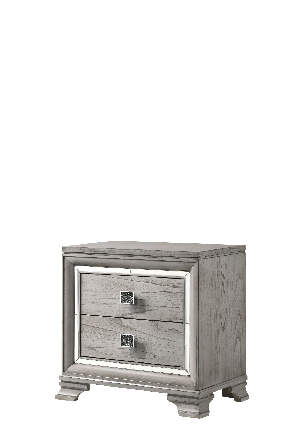 Vail Gray LED Upholstered Panel Bedroom Set - SET | B7200-K-HB | B7200-K-FB | B7200-KQ-RAIL | B7200-1 | B7200-11 | B7200-2 | B7200-4 - Bien Home Furniture & Electronics