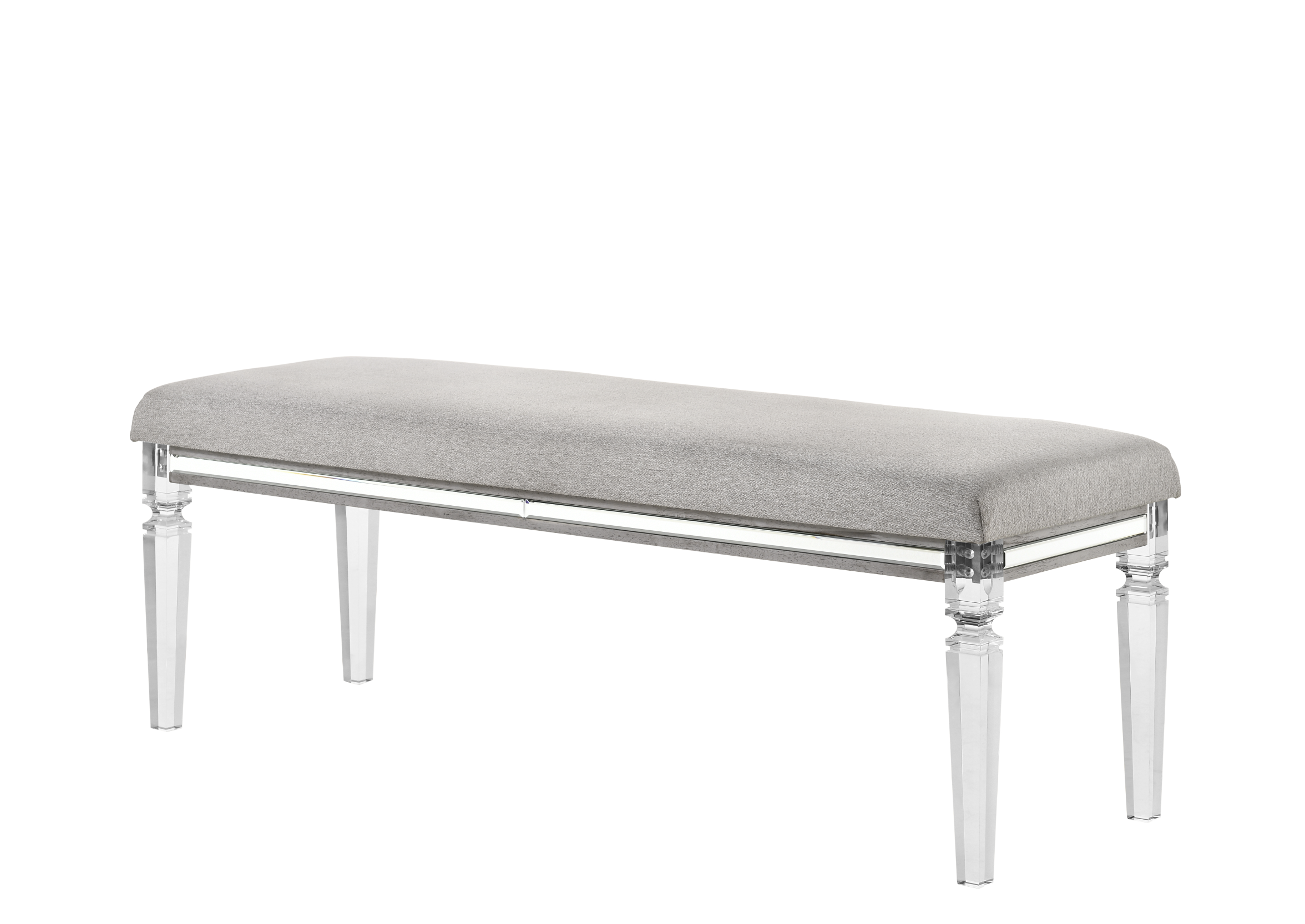 Vail Gray LED Upholstered Panel Bedroom Set - SET | B7200-K-HB | B7200-K-FB | B7200-KQ-RAIL | B7200-1 | B7200-11 | B7200-2 | B7200-4 - Bien Home Furniture & Electronics