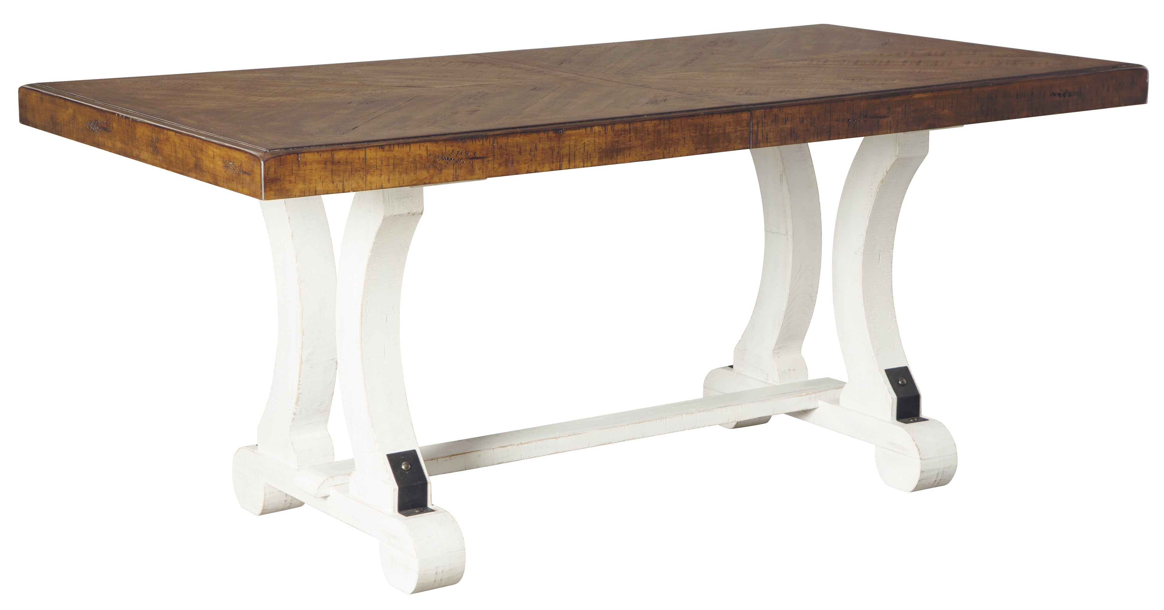 Valebeck Beige/White Rectangular Dining Set - SET | D546-35 | D546-01(2) - Bien Home Furniture & Electronics