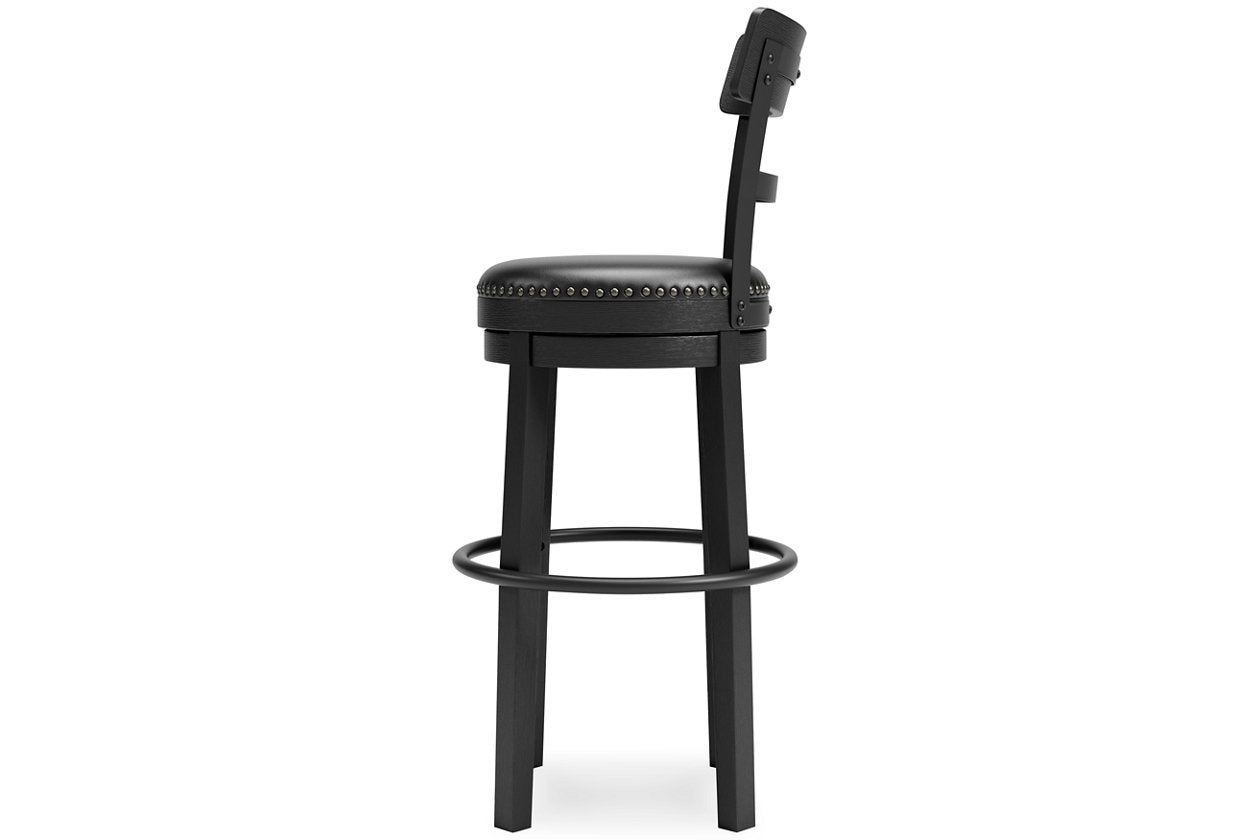 Valebeck Black Bar Height Barstool - D546-630 - Bien Home Furniture & Electronics