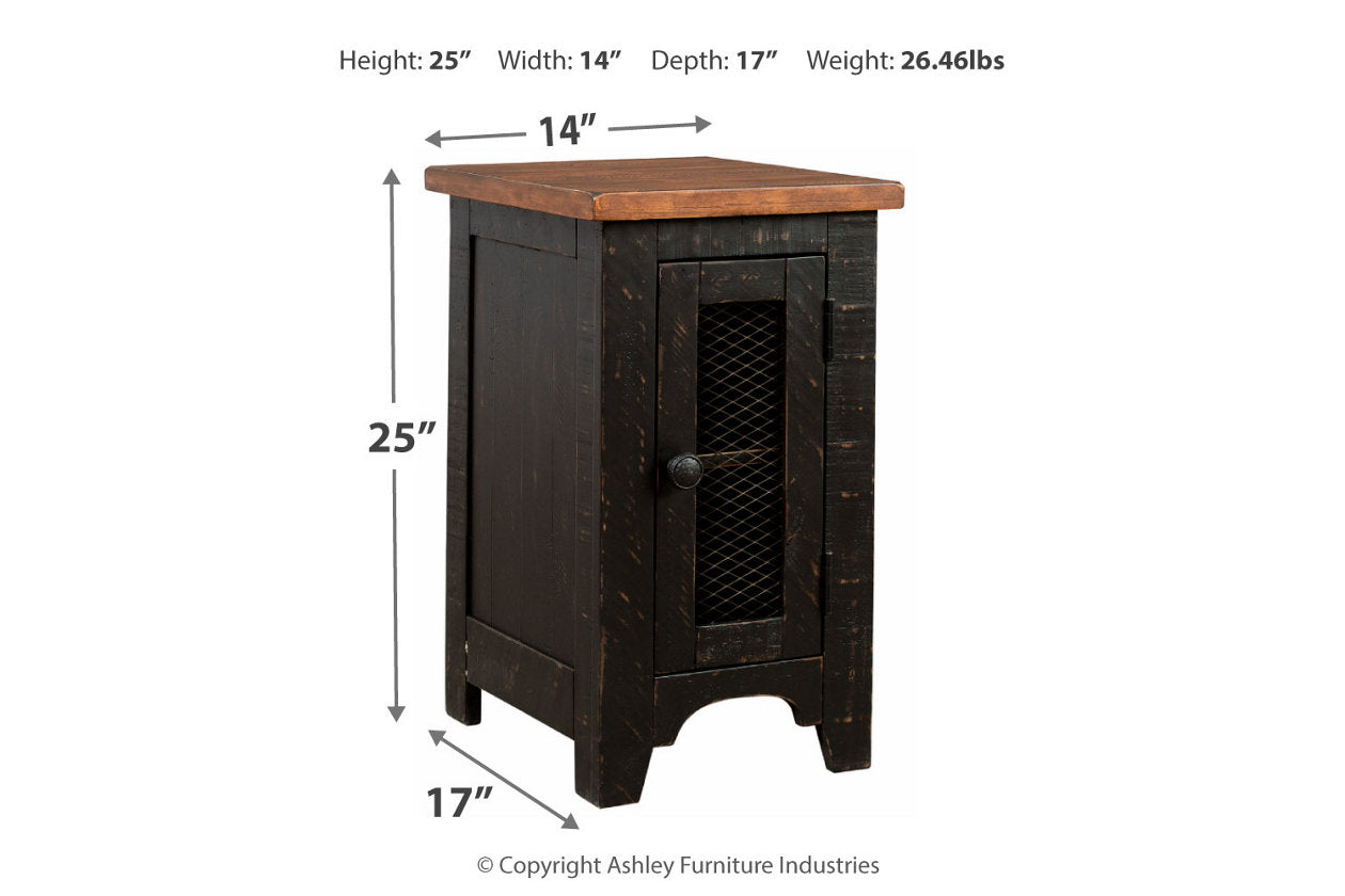 Valebeck Black/Brown Chairside End Table - T468-7 - Bien Home Furniture & Electronics