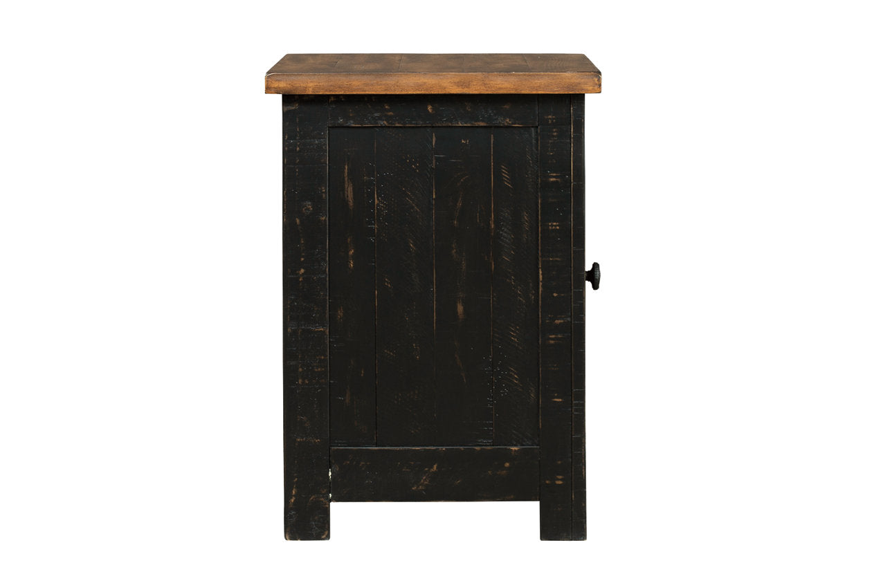 Valebeck Black/Brown Chairside End Table - T468-7 - Bien Home Furniture & Electronics