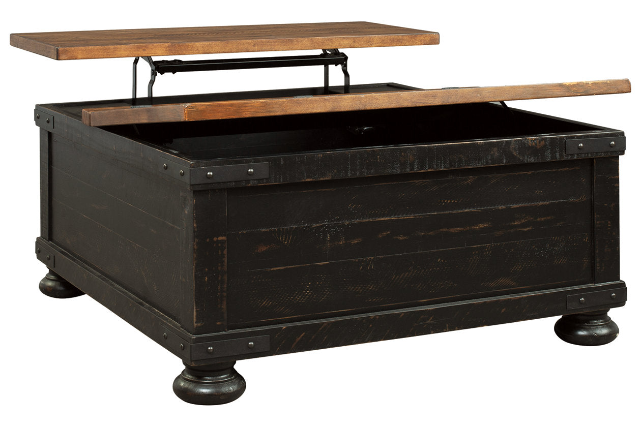 Valebeck Black/Brown Coffee Table with Lift Top - T468-00 - Bien Home Furniture & Electronics