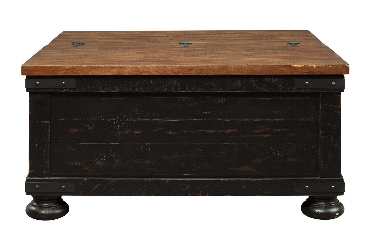 Valebeck Black/Brown Coffee Table with Lift Top - T468-00 - Bien Home Furniture & Electronics