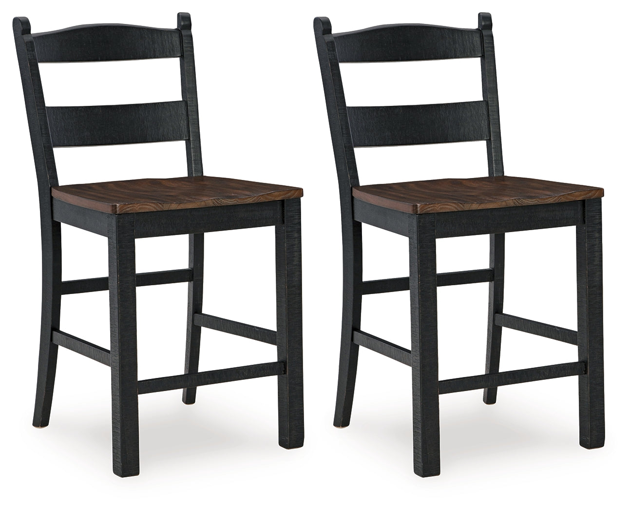 Valebeck Black/Brown Counter Height Barstool, Set of 2 - D546-724 - Bien Home Furniture & Electronics