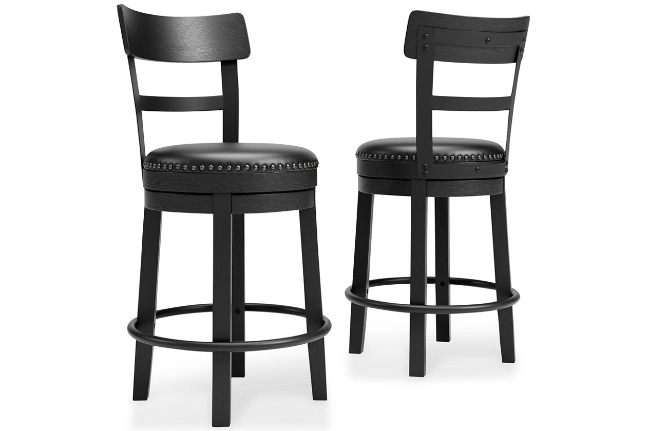 Valebeck Black Counter Height Barstool - D546-624 - Bien Home Furniture & Electronics