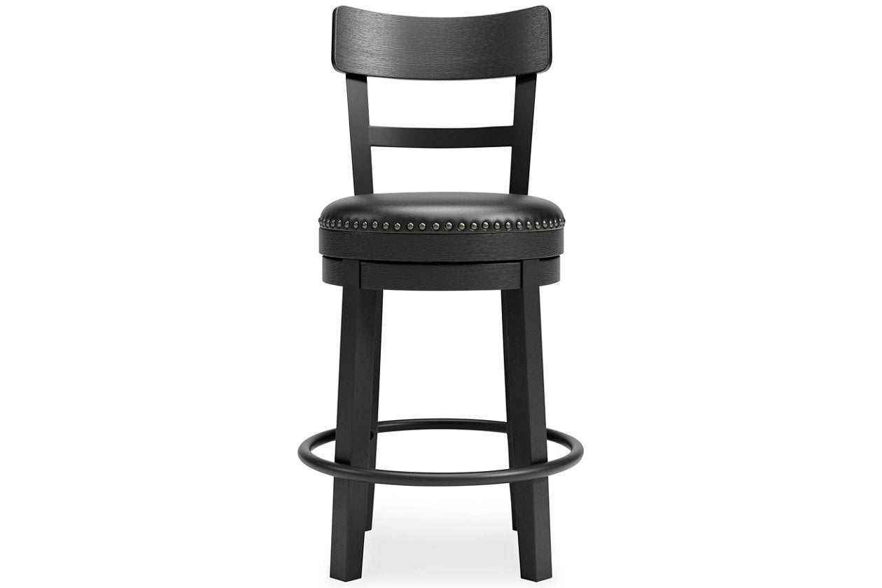 Valebeck Black Counter Height Barstool - D546-624 - Bien Home Furniture & Electronics