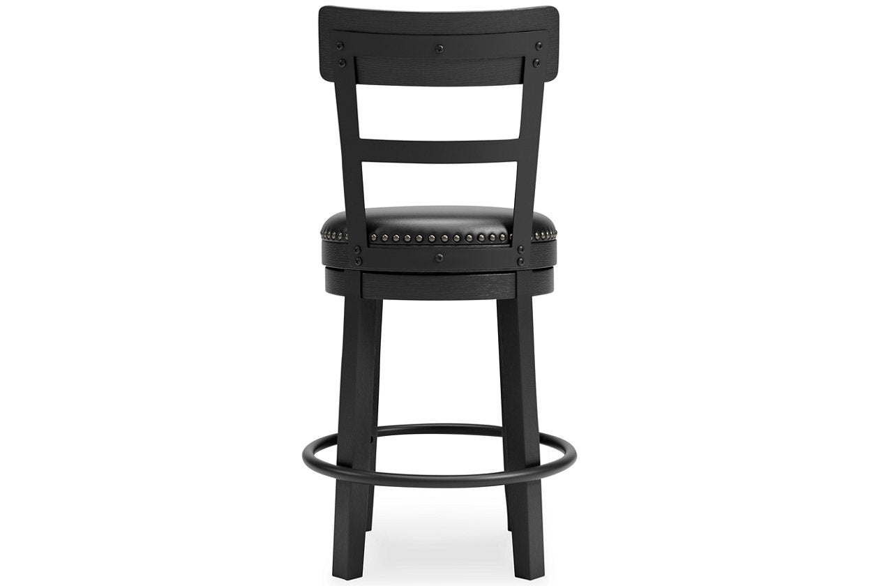 Valebeck Black Counter Height Barstool - D546-624 - Bien Home Furniture & Electronics