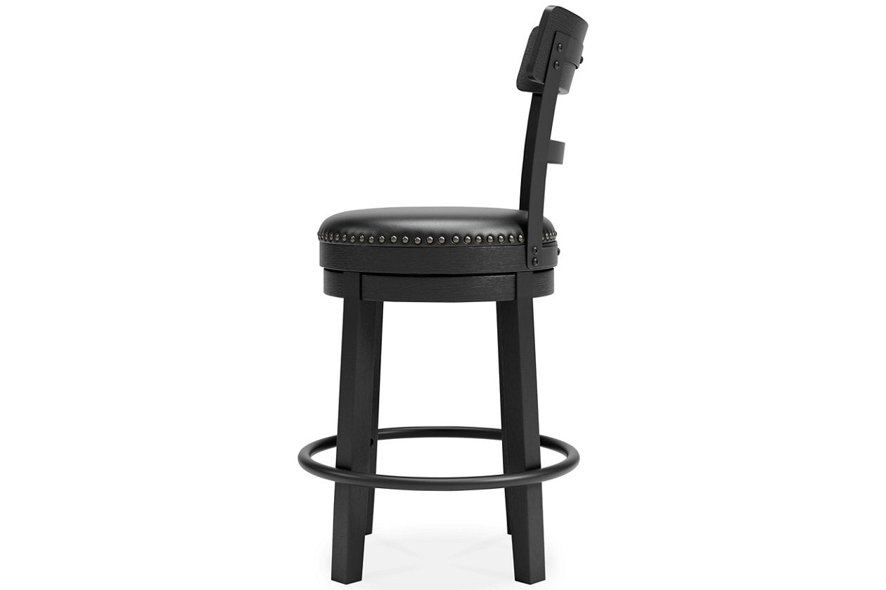 Valebeck Black Counter Height Barstool - D546-624 - Bien Home Furniture & Electronics
