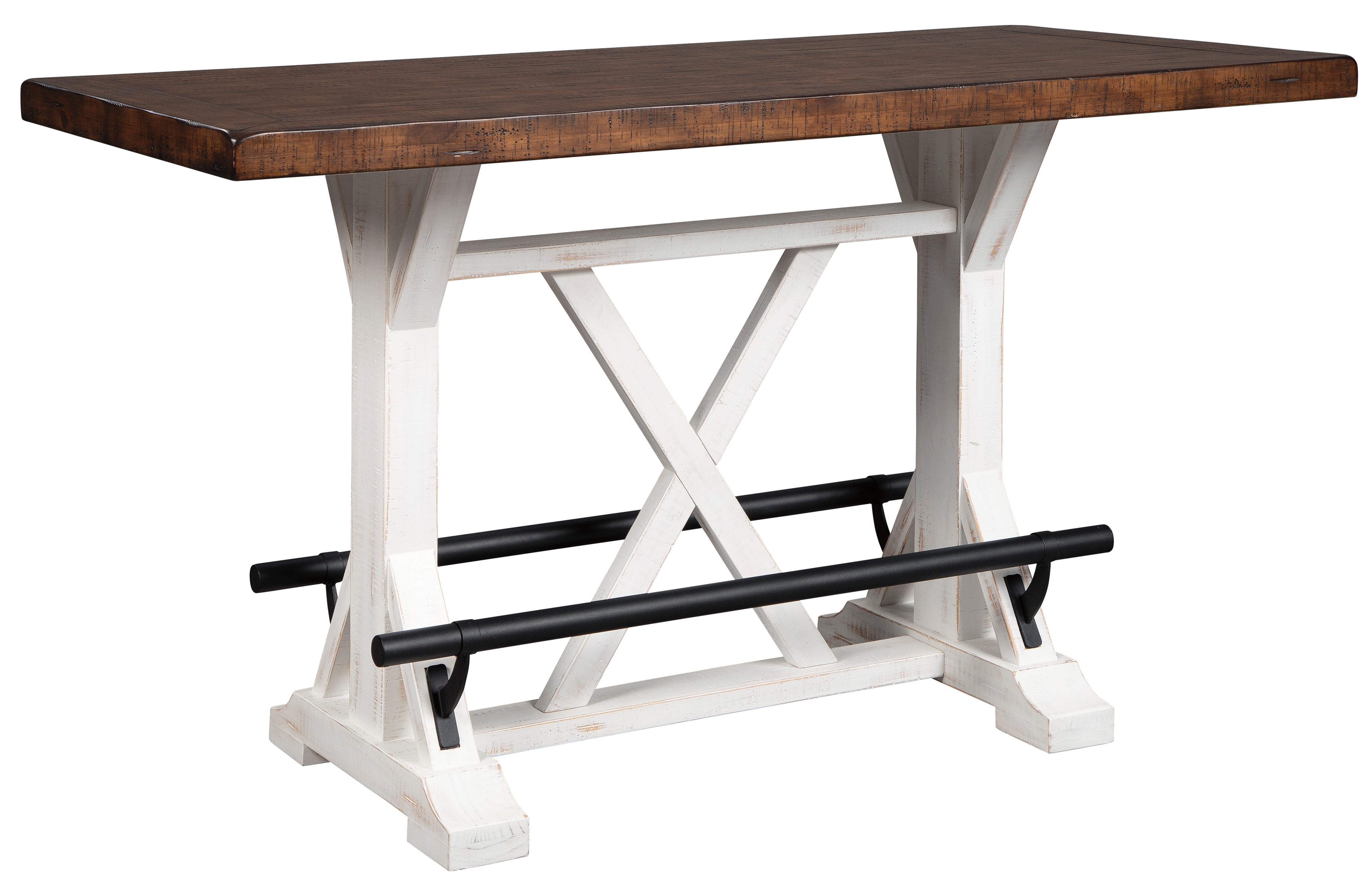 Valebeck White/Brown 5-Piece Counter Height Set w/ Stools - SET | D546-13 | D546-224(2) - Bien Home Furniture & Electronics