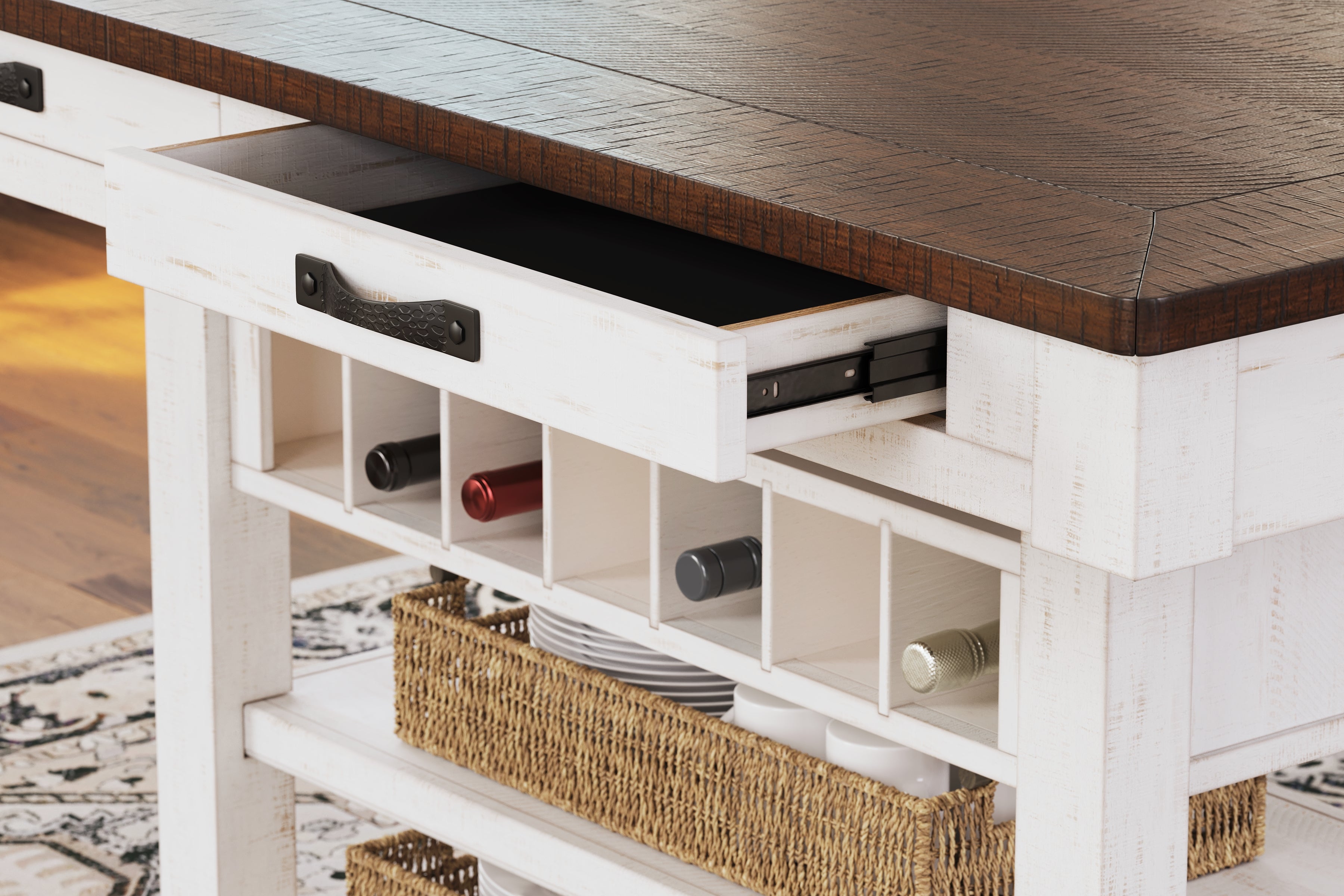 Valebeck White/Brown Counter Height Dining Table - D546-32 - Bien Home Furniture & Electronics