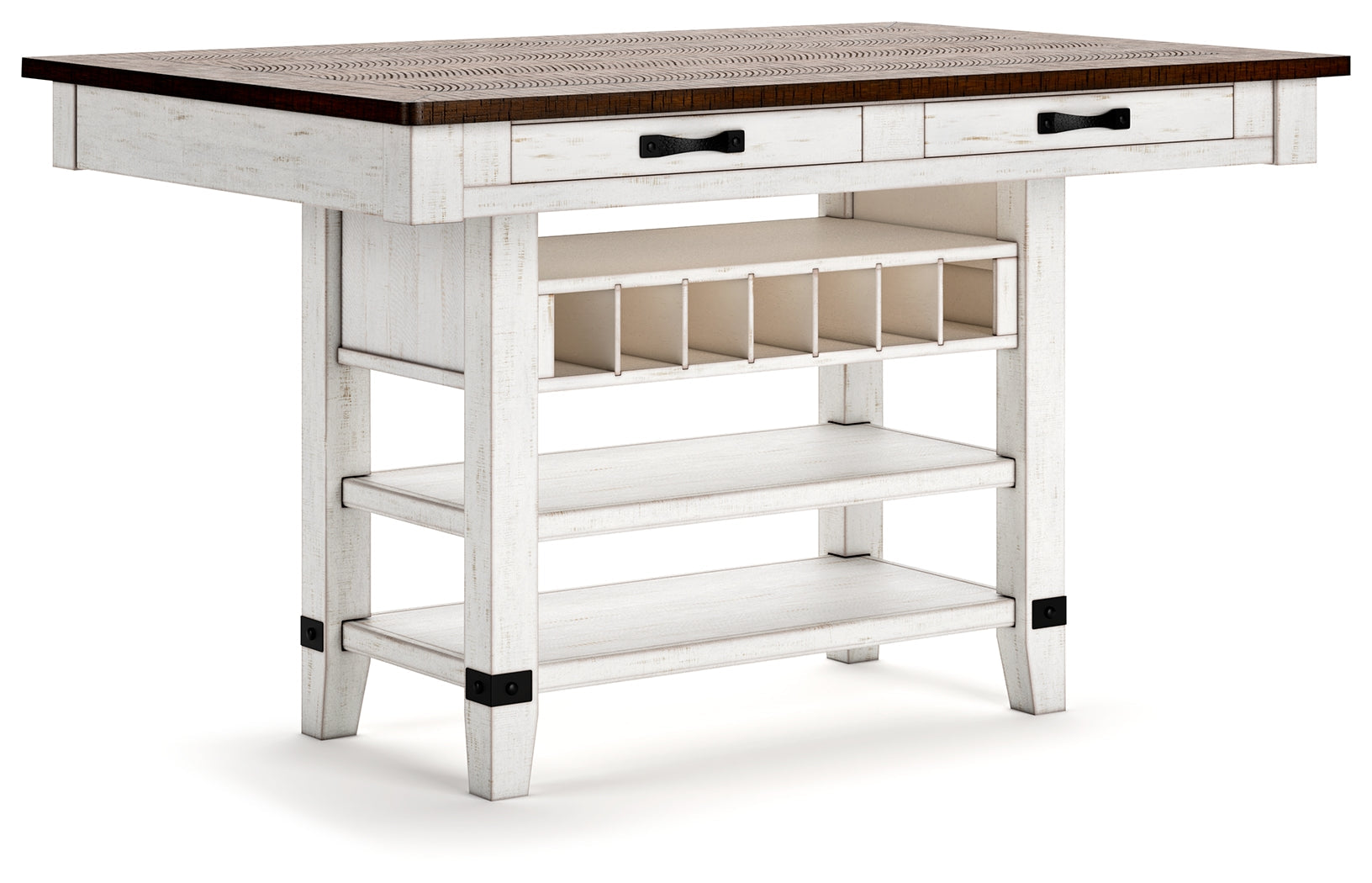 Valebeck White/Brown Counter Height Dining Table - D546-32 - Bien Home Furniture & Electronics