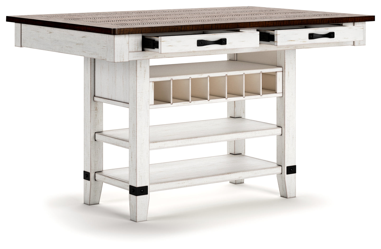 Valebeck White/Brown Counter Height Dining Table - D546-32 - Bien Home Furniture & Electronics