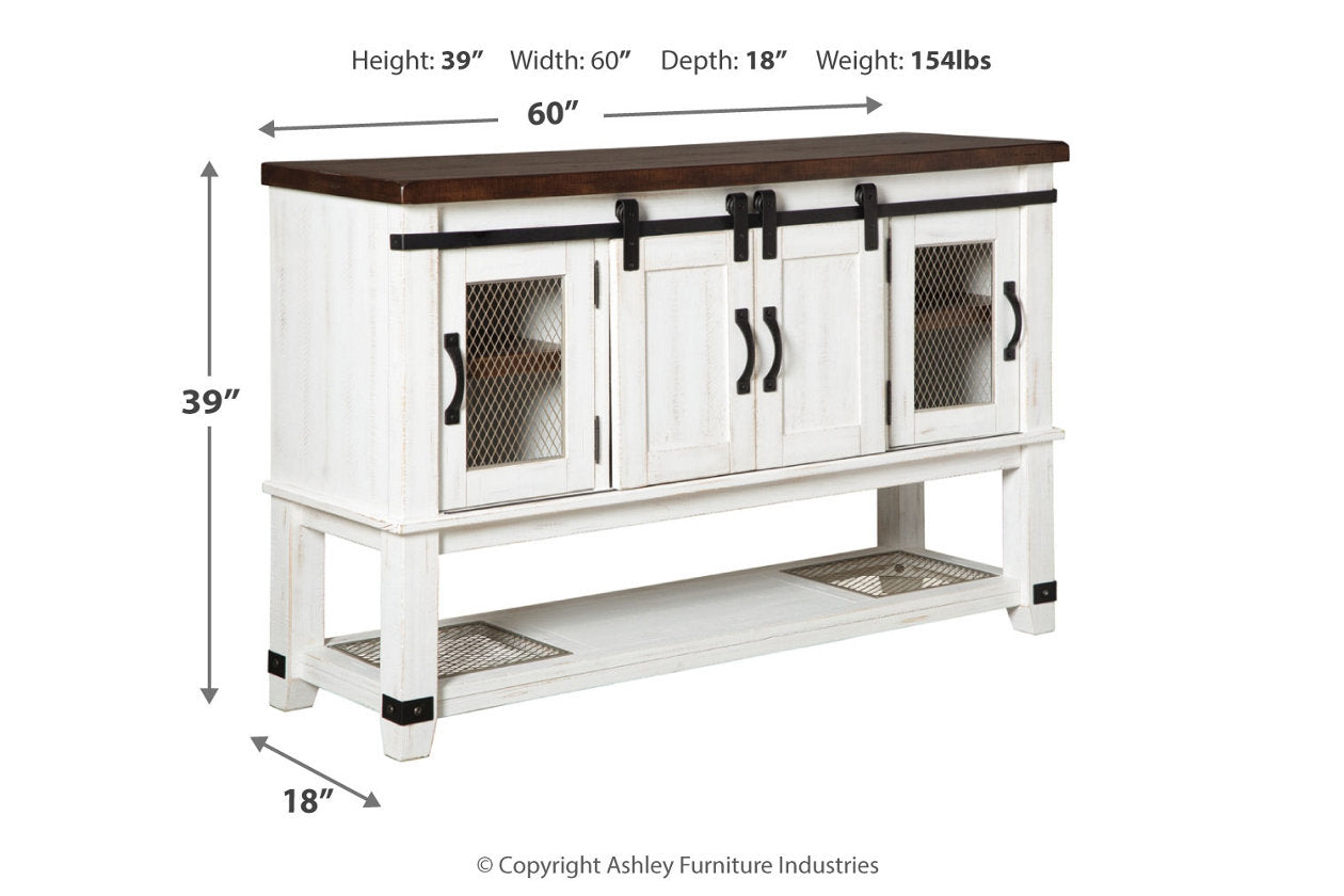 Valebeck White/Brown Dining Server - D546-60 - Bien Home Furniture & Electronics