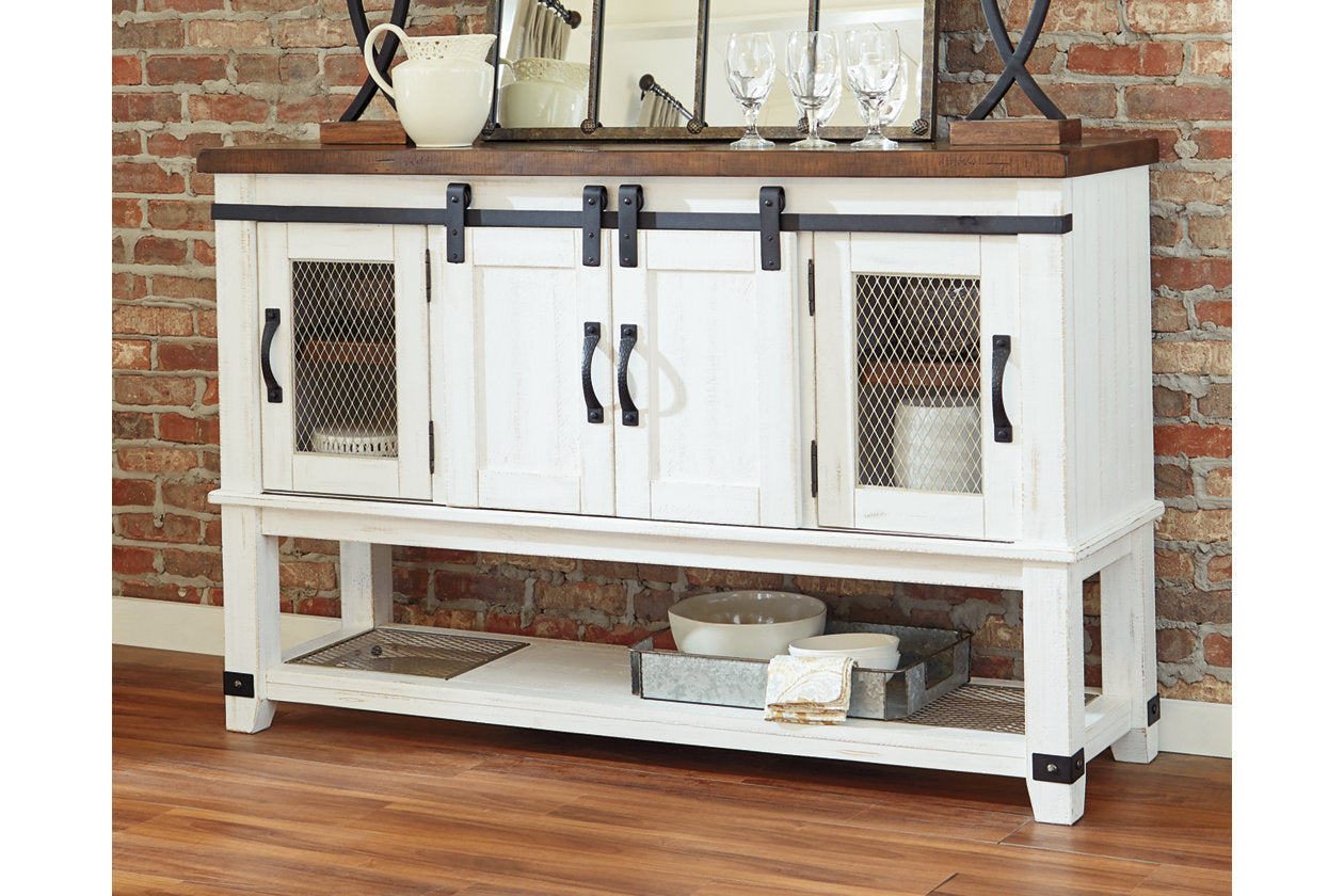 Valebeck White/Brown Dining Server - D546-60 - Bien Home Furniture & Electronics