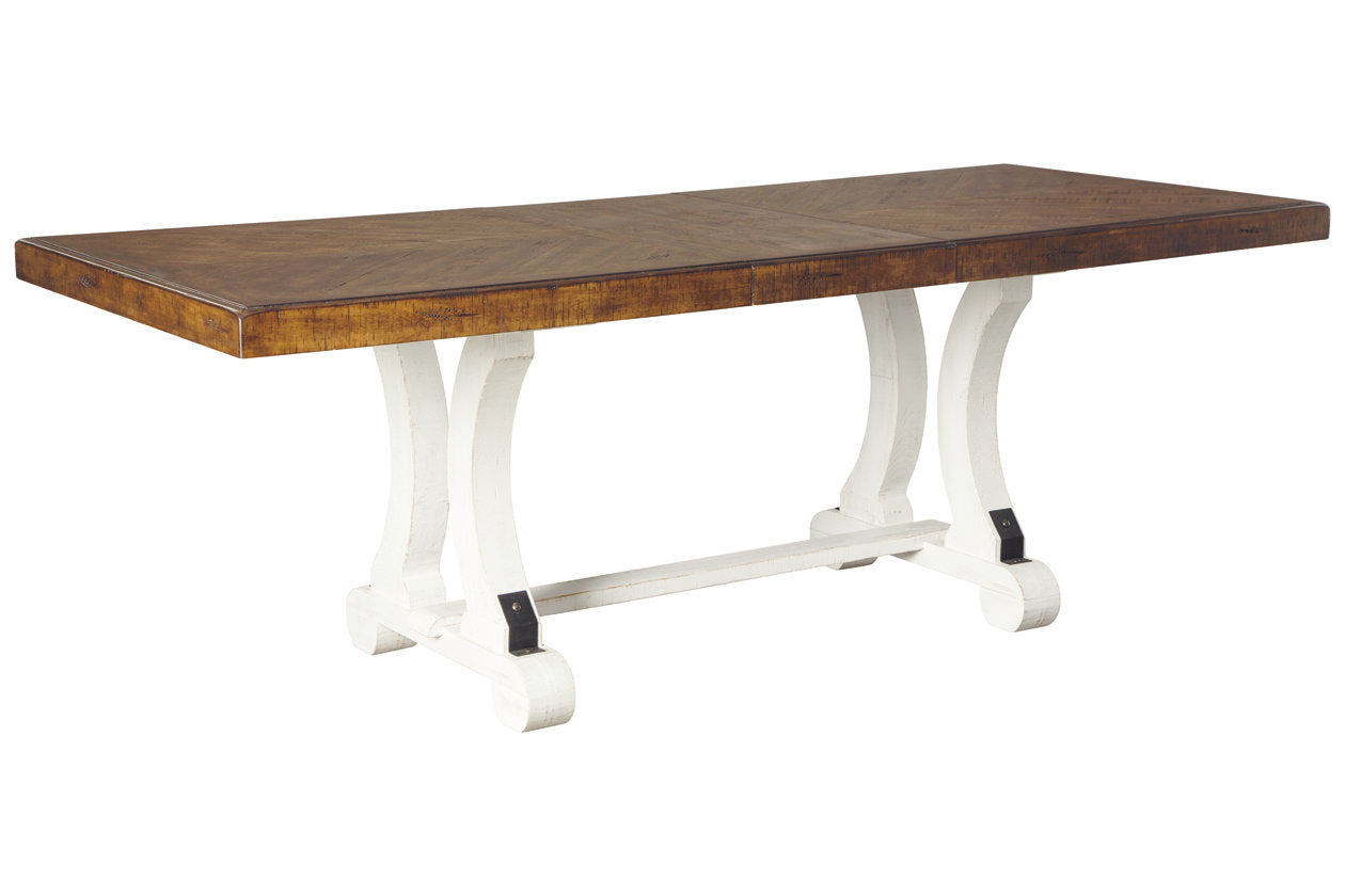 Valebeck White/Brown Dining Table - D546-35 - Bien Home Furniture & Electronics