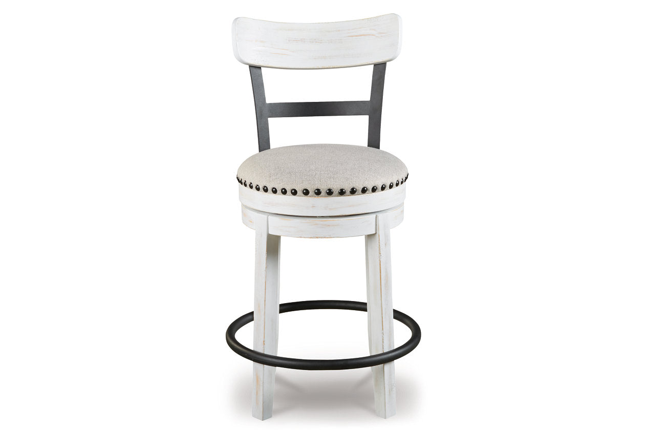 Valebeck White Counter Height Barstool - D546-524 - Bien Home Furniture & Electronics