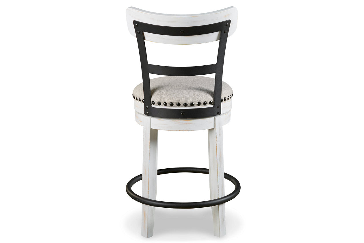 Valebeck White Counter Height Barstool - D546-524 - Bien Home Furniture & Electronics