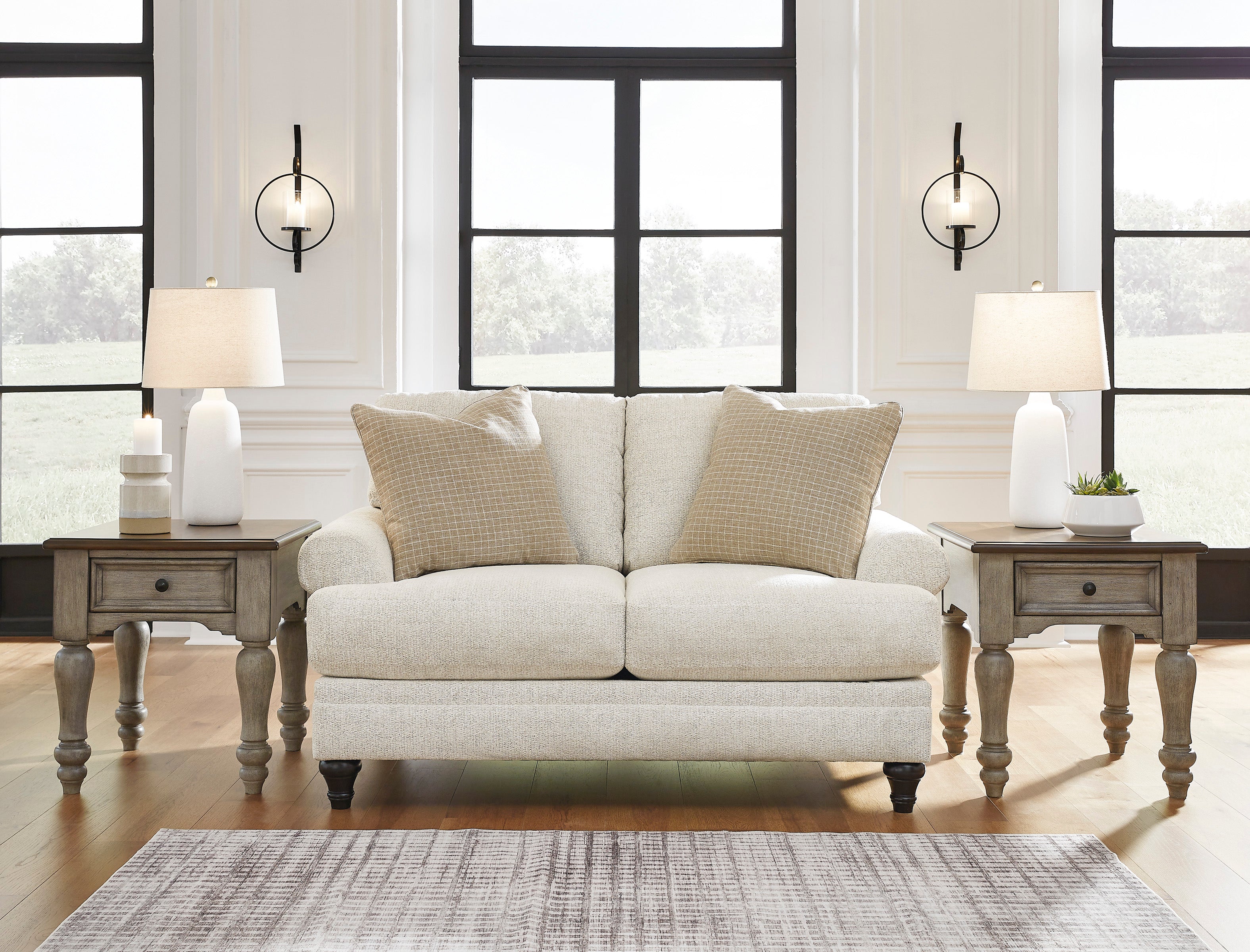 Valerani Sandstone Living Room Set - SET | 3570238 | 3570235 - Bien Home Furniture & Electronics