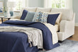 Valerano Parchment Queen Sofa Sleeper - 3340439 - Bien Home Furniture & Electronics