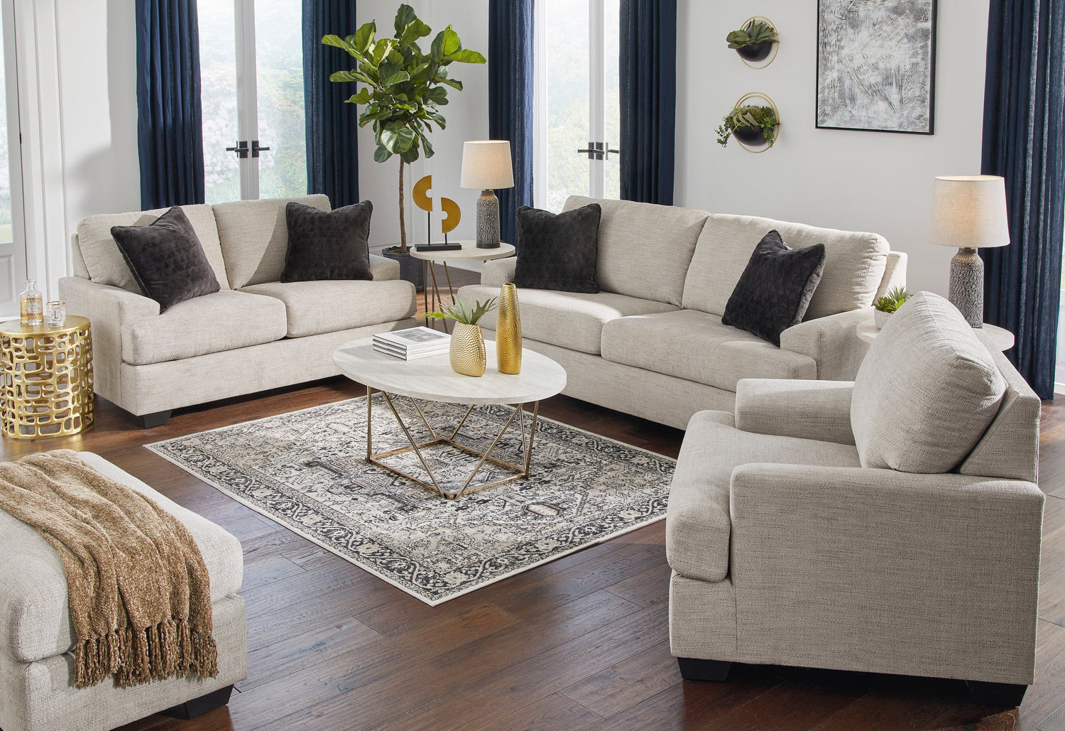 Vayda Pebble Living Room Set - SET | 3310438 | 3310435 - Bien Home Furniture & Electronics