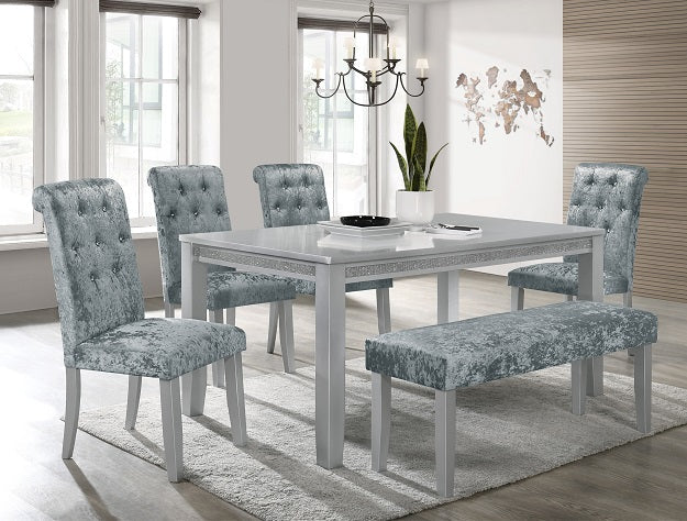 Vela Silver Dining Table - 2161T-3864 - Bien Home Furniture &amp; Electronics