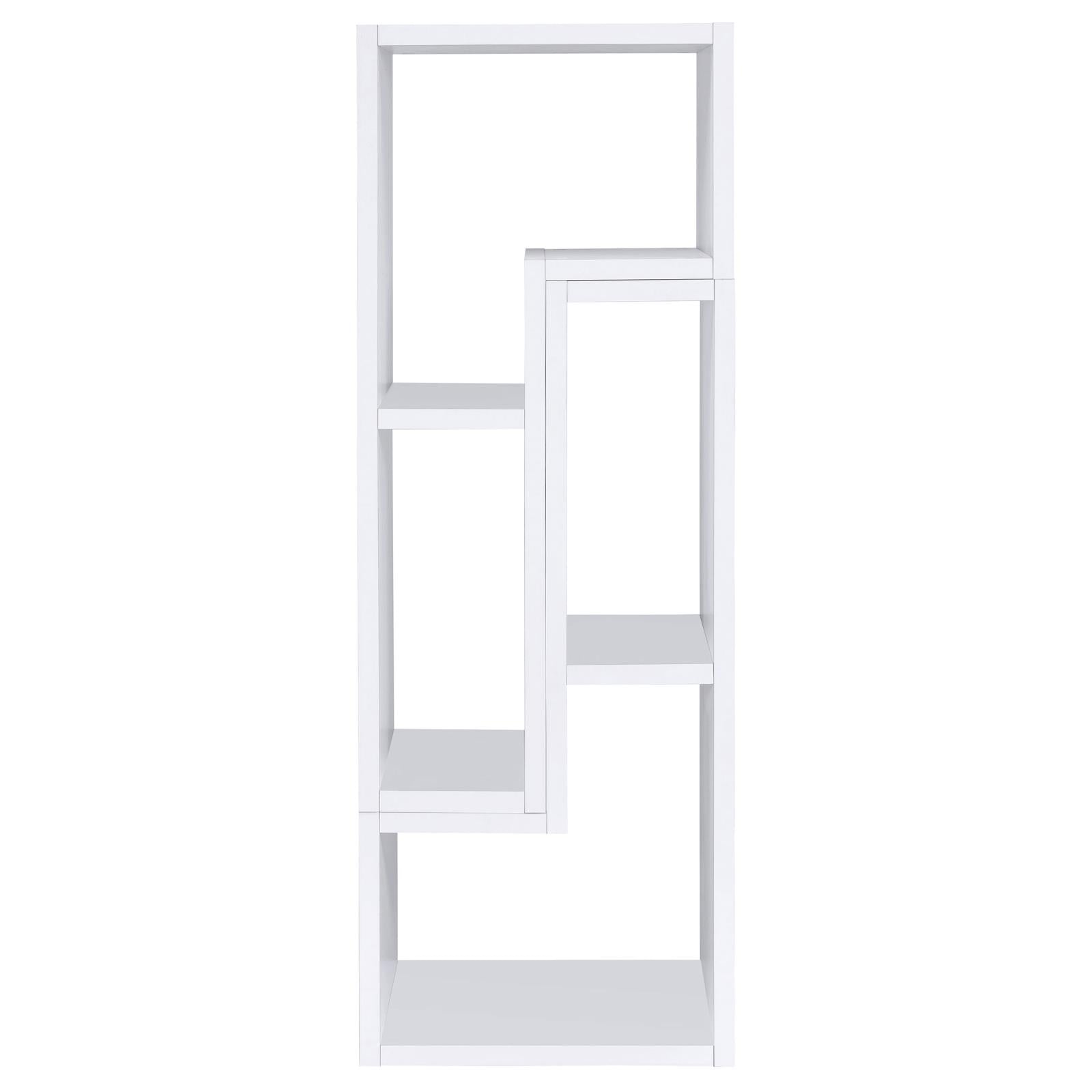Velma Convertible TV Console/Bookcase White - 800330 - Bien Home Furniture & Electronics