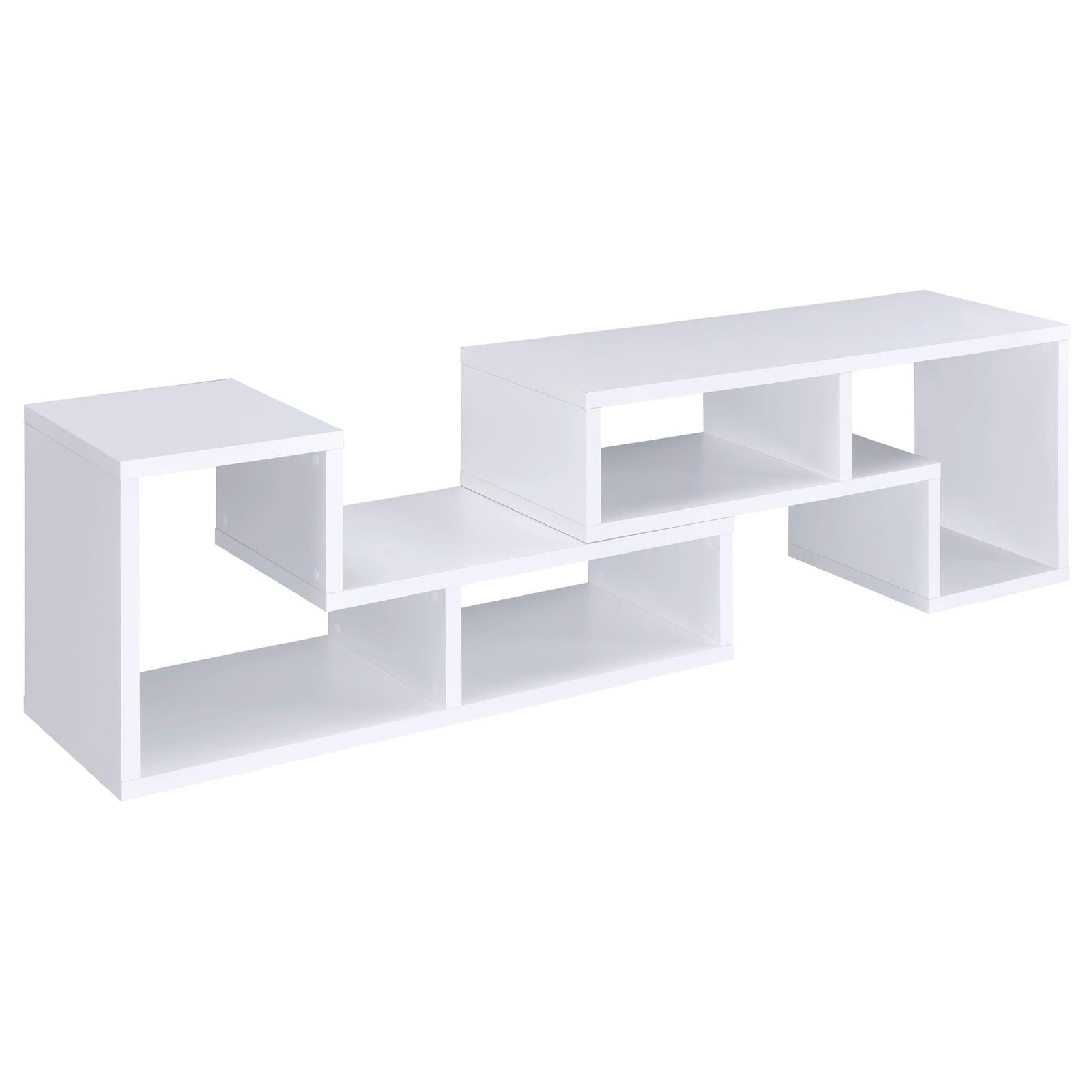 Velma Convertible TV Console/Bookcase White - 800330 - Bien Home Furniture & Electronics