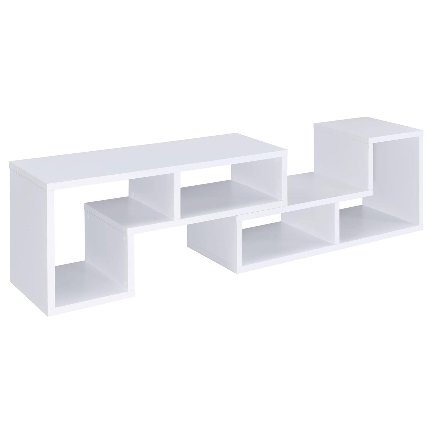 Velma Convertible TV Console/Bookcase White - 800330 - Bien Home Furniture & Electronics