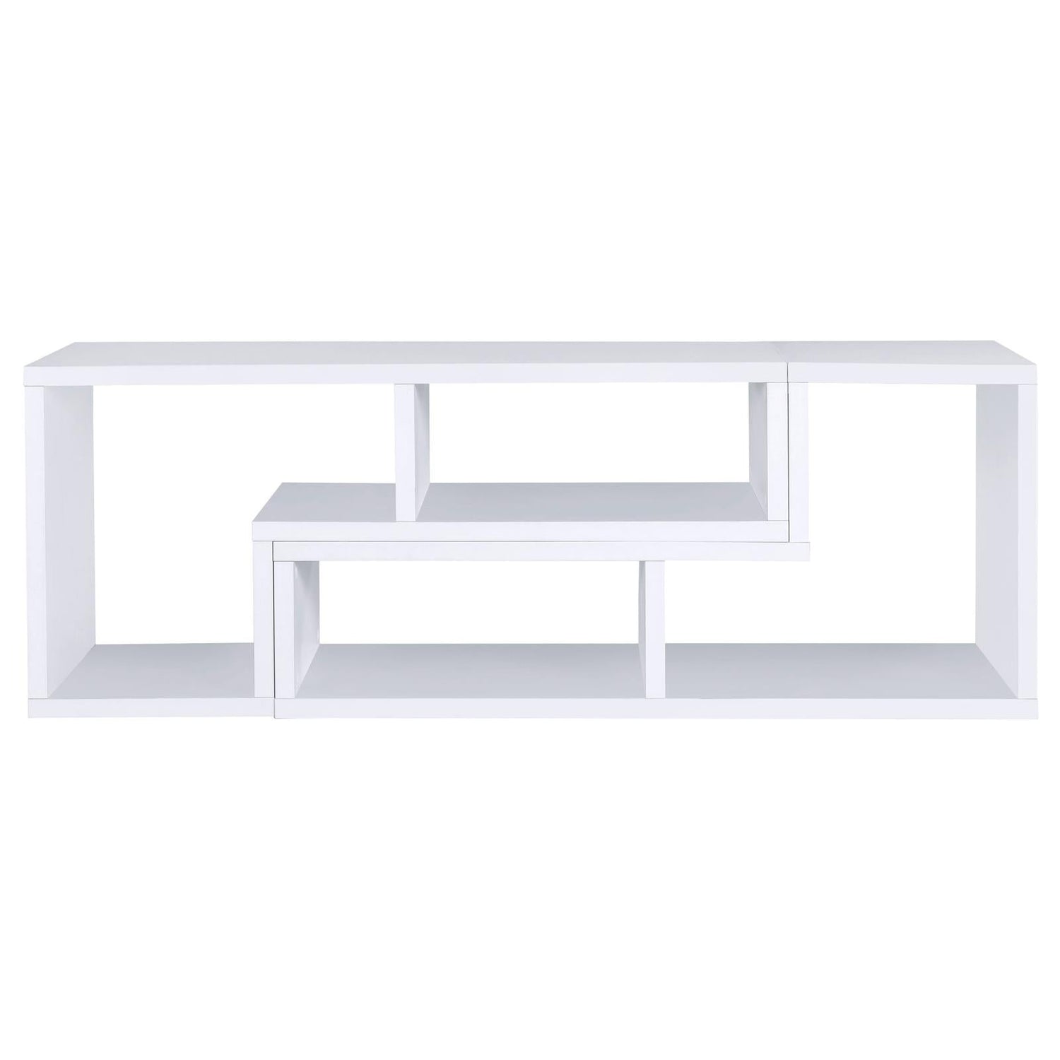 Velma Convertible TV Console/Bookcase White - 800330 - Bien Home Furniture & Electronics