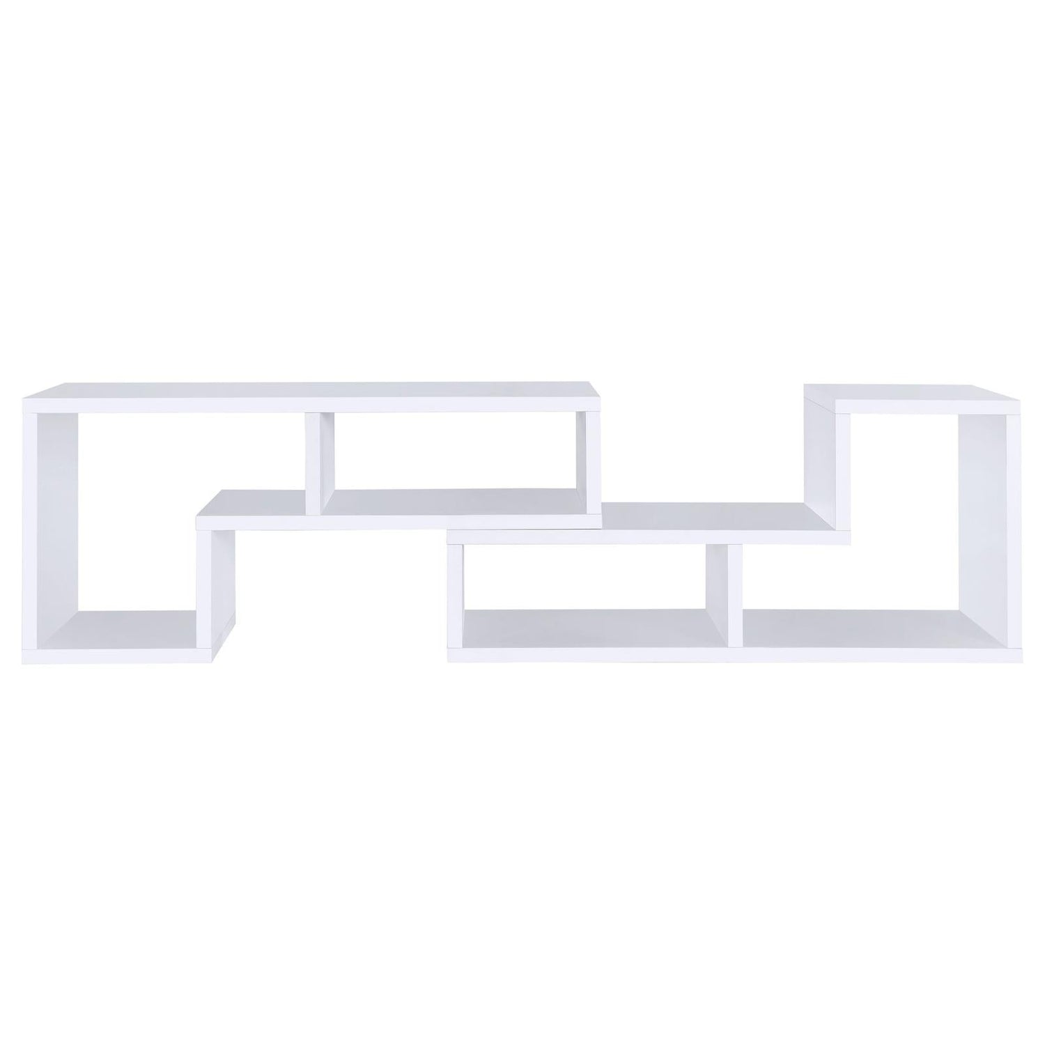 Velma Convertible TV Console/Bookcase White - 800330 - Bien Home Furniture & Electronics