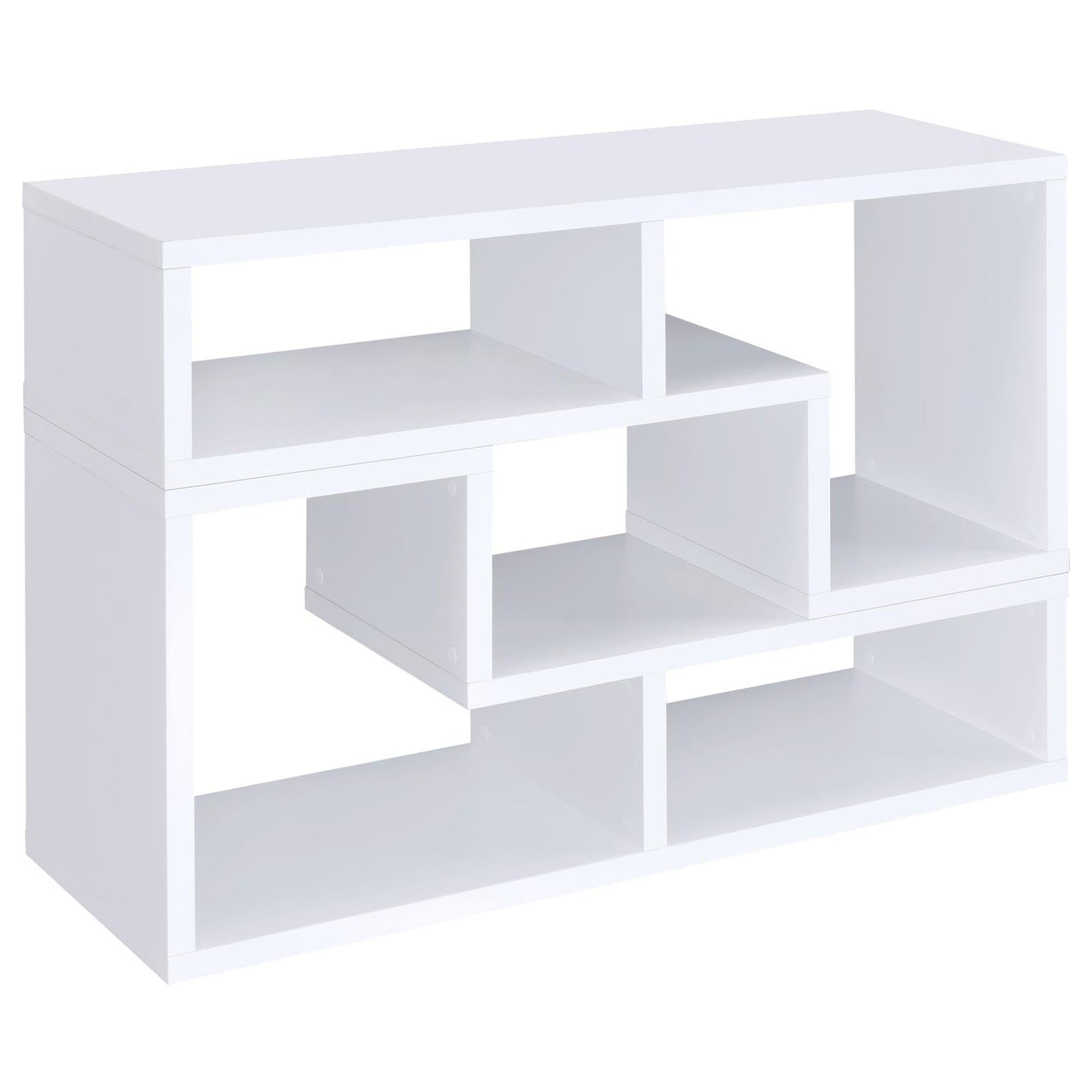 Velma Convertible TV Console/Bookcase White - 800330 - Bien Home Furniture & Electronics