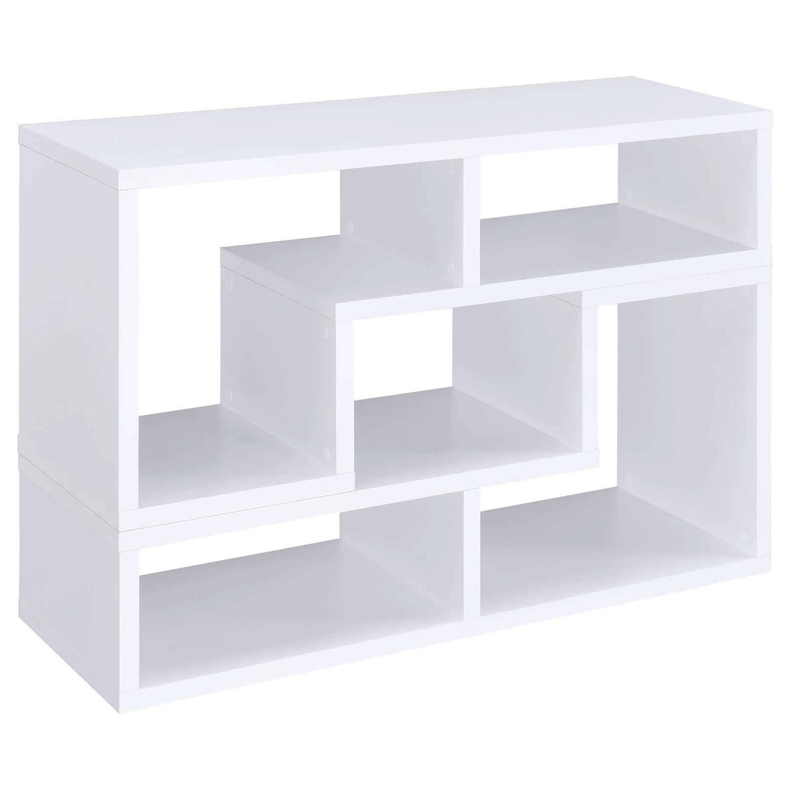 Velma Convertible TV Console/Bookcase White - 800330 - Bien Home Furniture & Electronics