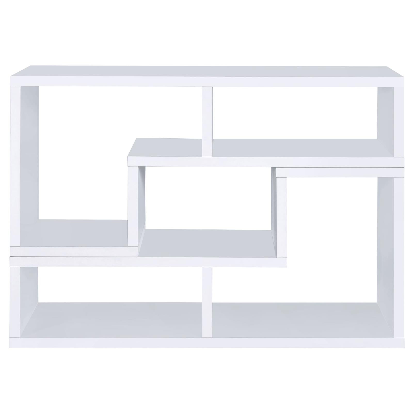 Velma Convertible TV Console/Bookcase White - 800330 - Bien Home Furniture & Electronics