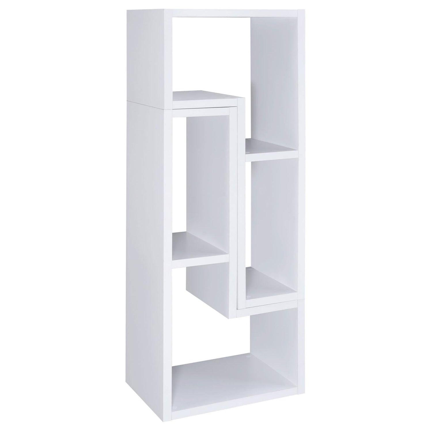 Velma Convertible TV Console/Bookcase White - 800330 - Bien Home Furniture & Electronics