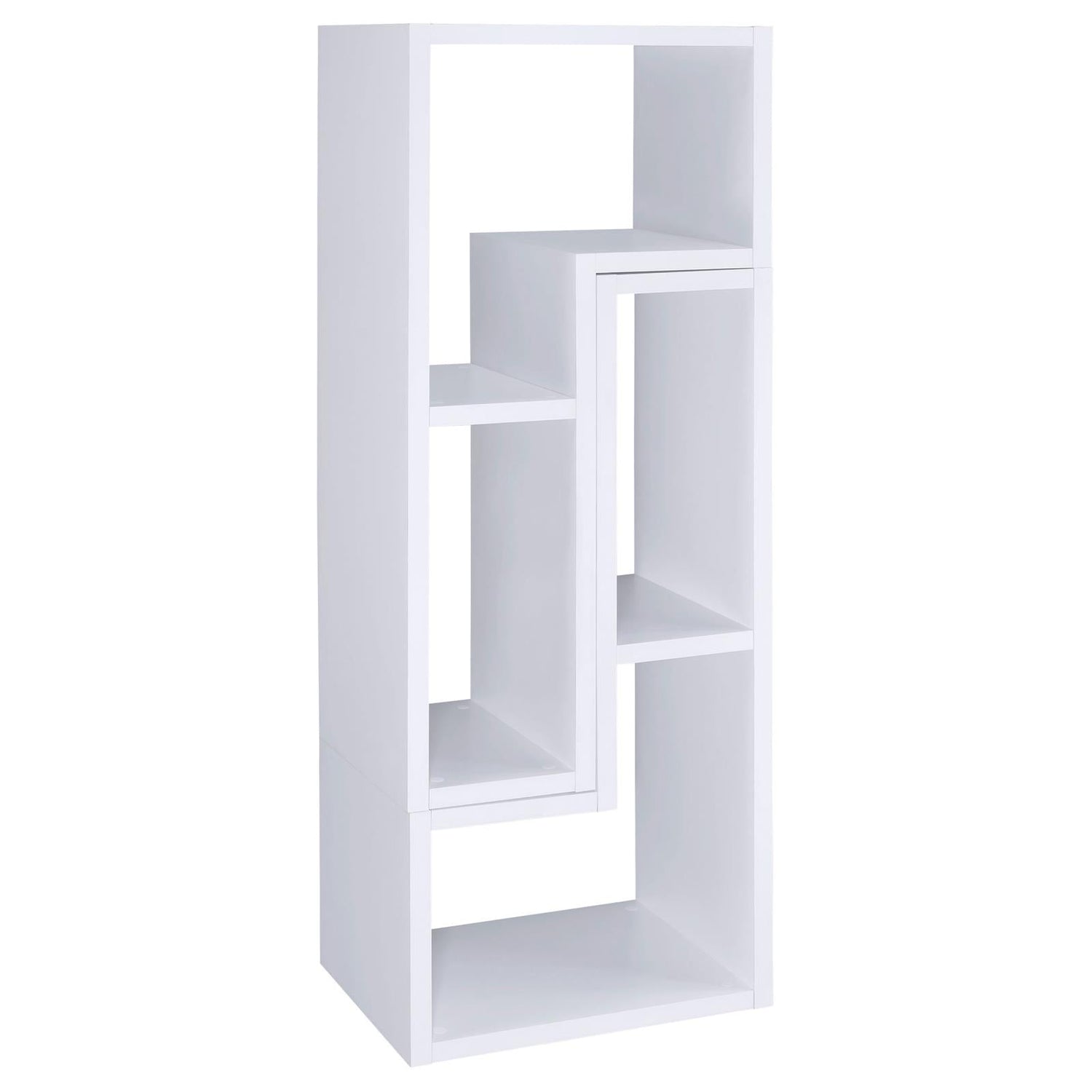 Velma Convertible TV Console/Bookcase White - 800330 - Bien Home Furniture & Electronics