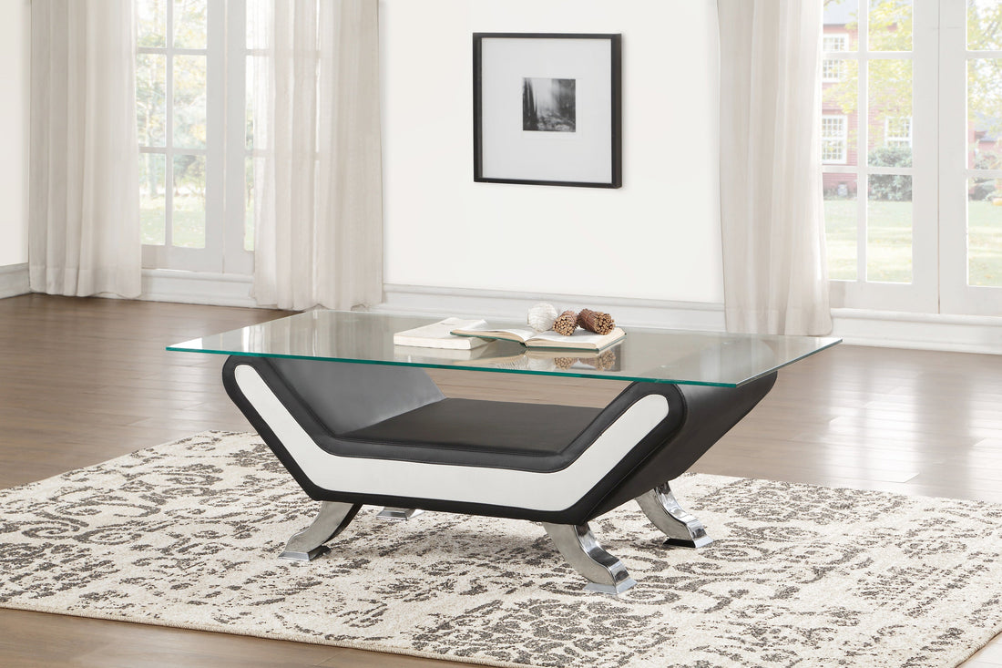 Veloce Black/White Cocktail Table - SET | 8219-30 | 8219-30G - Bien Home Furniture &amp; Electronics