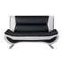 Veloce Black/White Loveseat - 8219-2 - Bien Home Furniture & Electronics