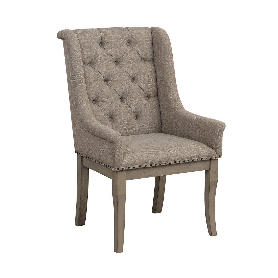 Vermillion Subtle Bisque Arm Chair, Set of 2 - 5442A - Bien Home Furniture &amp; Electronics